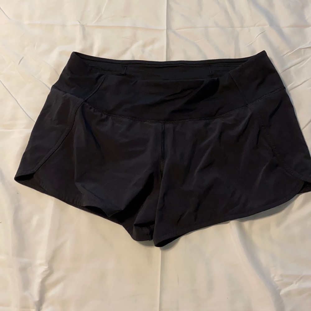 Women’s Black Lululemon Running Shorts 10